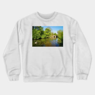 Bakewell Bridge and River Wye Crewneck Sweatshirt